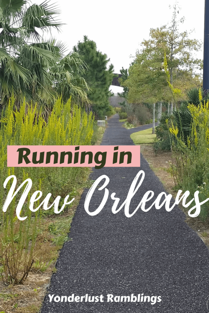 Running in New Orleans through Crescent Park