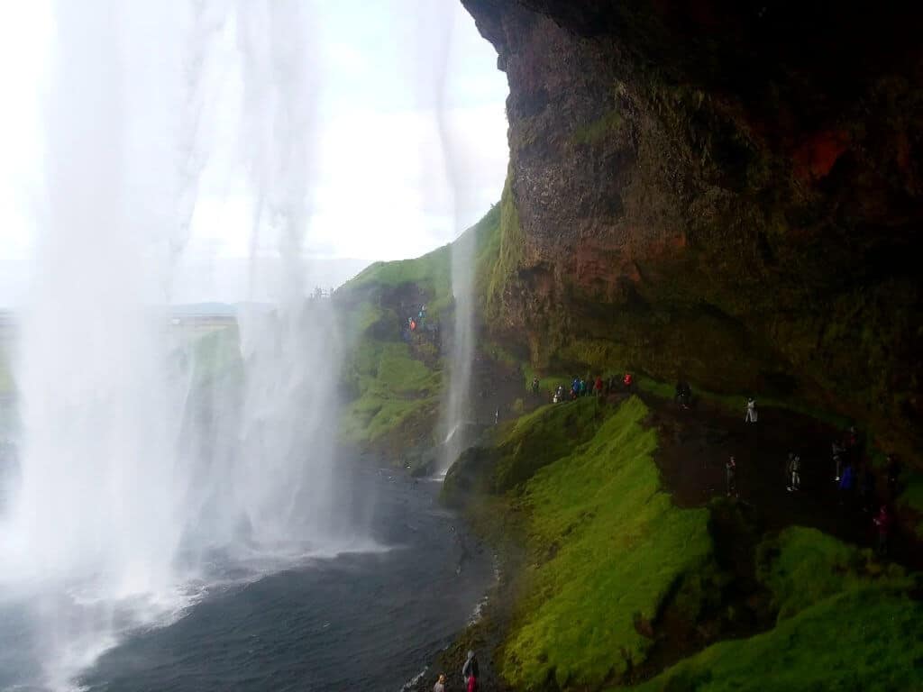 Being able to walk behind the falls makes this one of the best places to visit in Iceland