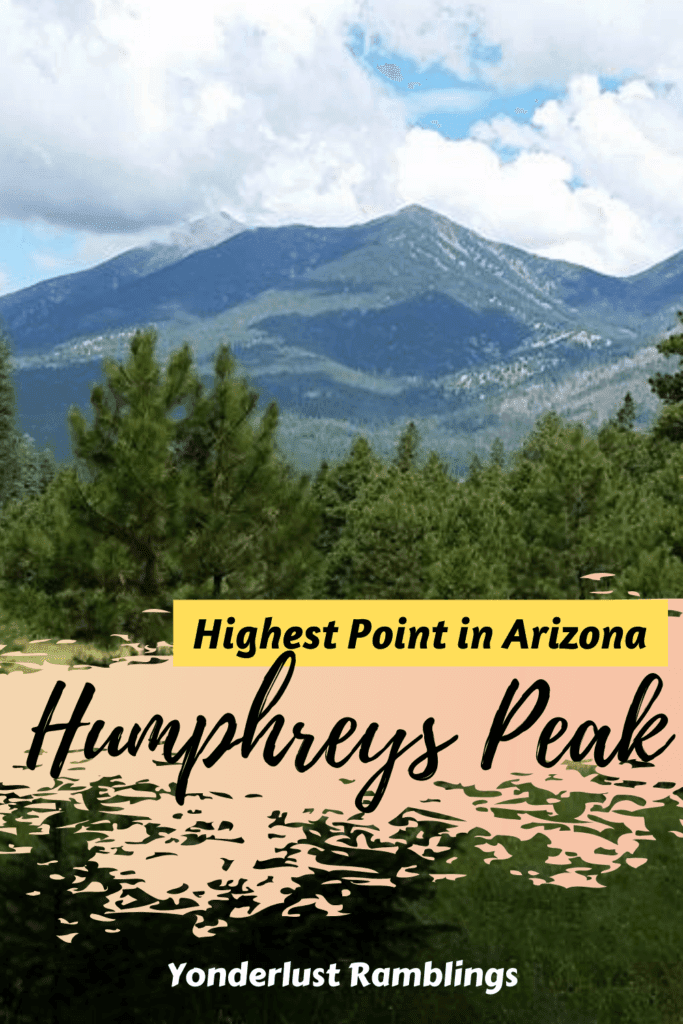 The Humphreys Peak hike to the highest point in Arizona on the Humphreys Peak Trail