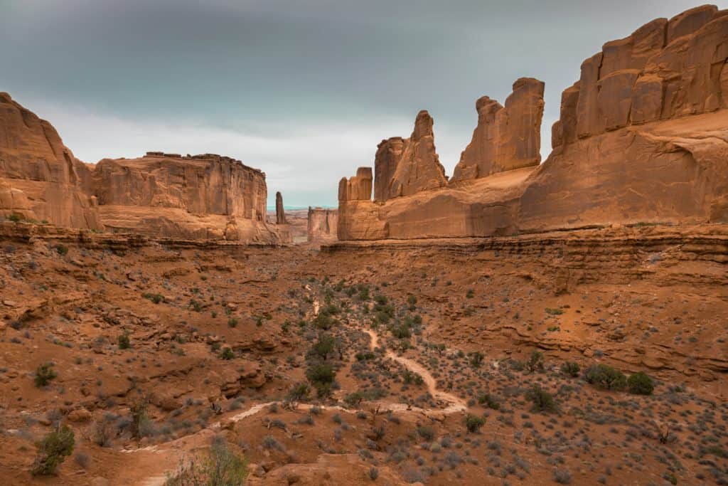 Park Avenue Trail in Arches National Park