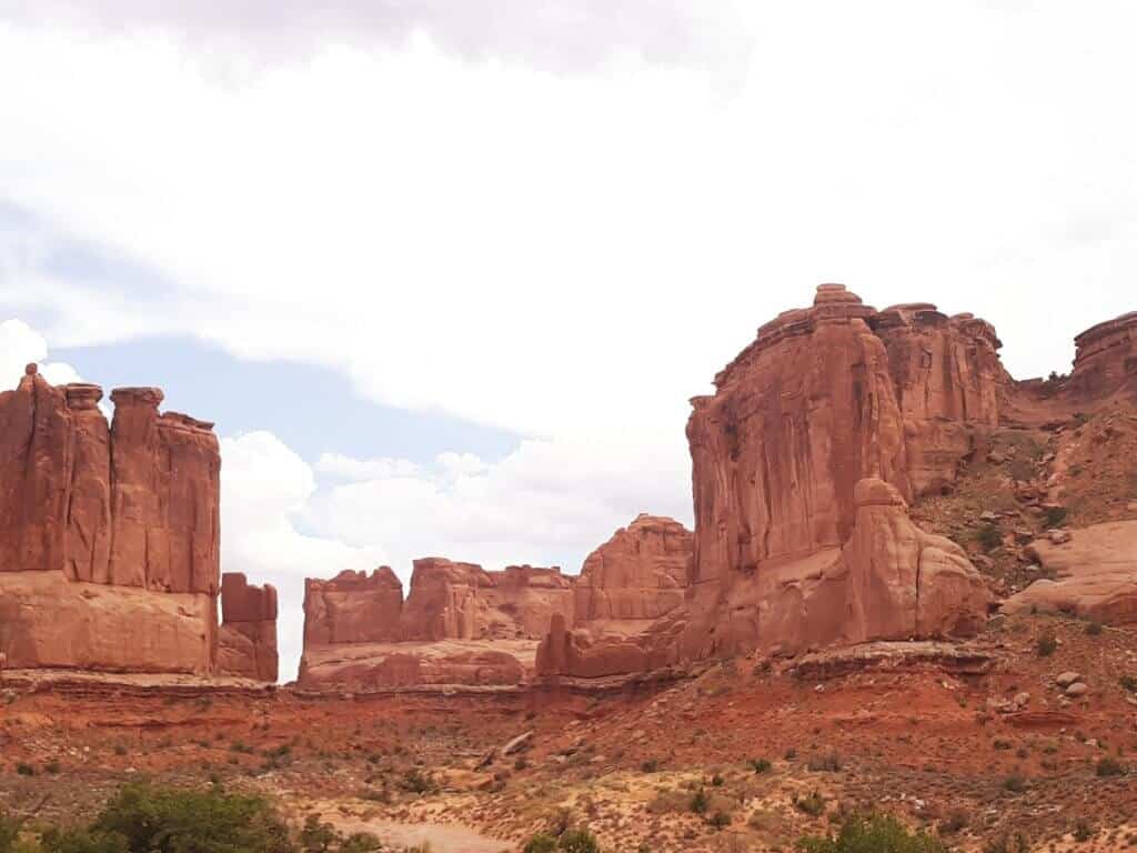 Views from the La Sal Mountains viewpoint in Arches National Park