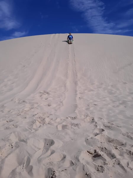 Sand surfing and sand dune sledding opportunities!