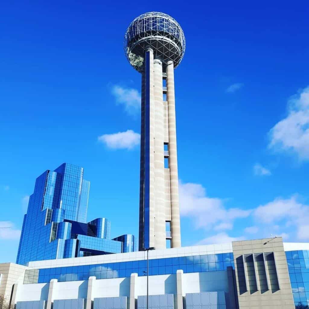 Reunion Tower, home of the Dallas Vert Mile tower running race