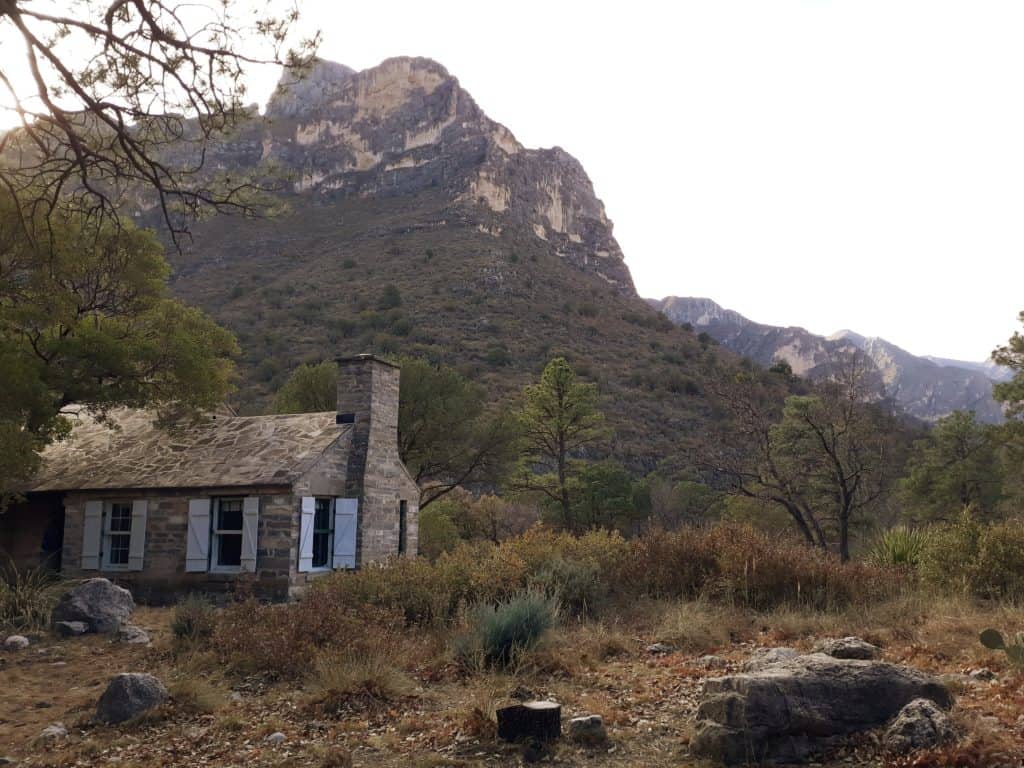 The historic Pratt Cabin in Guadalupe Mountains National Park