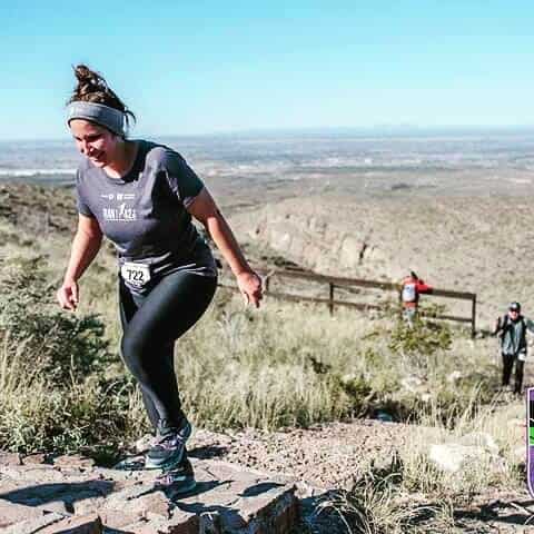 Running the mountains of the Franklin Mountains event