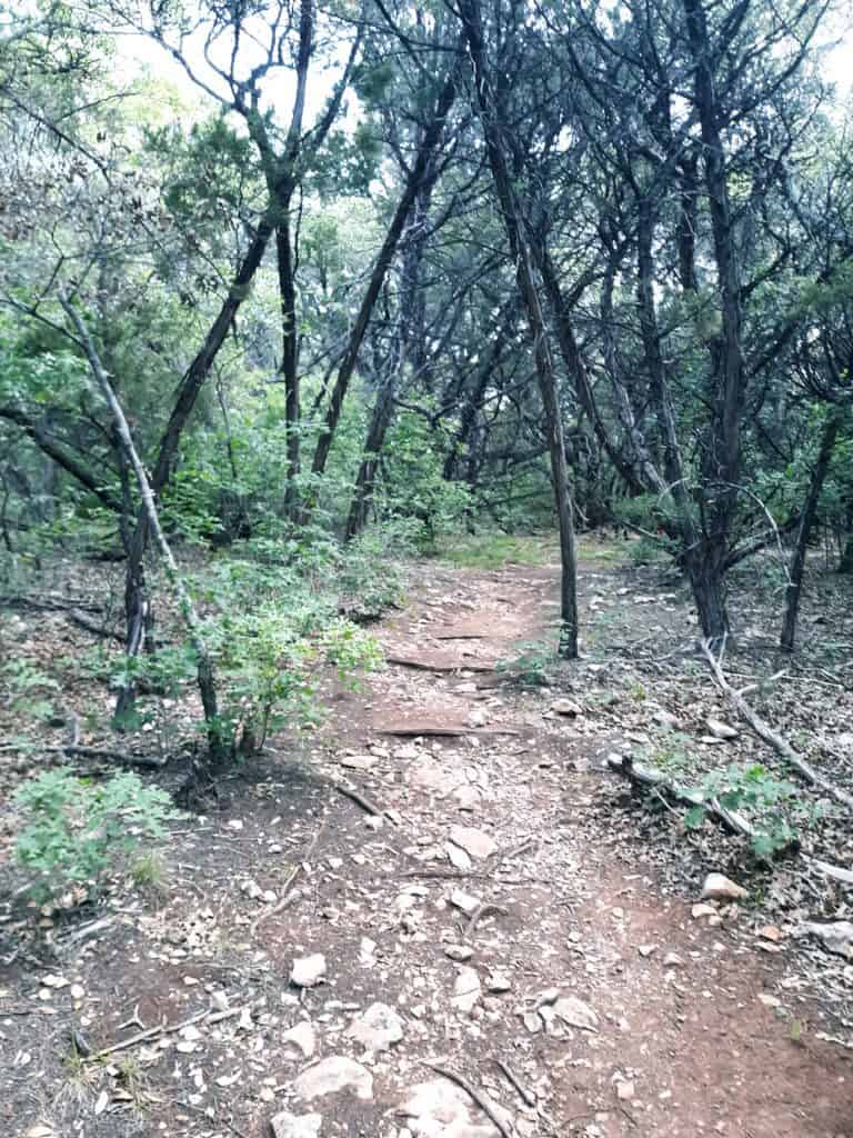 Hiking trails in Cleburne State Park
