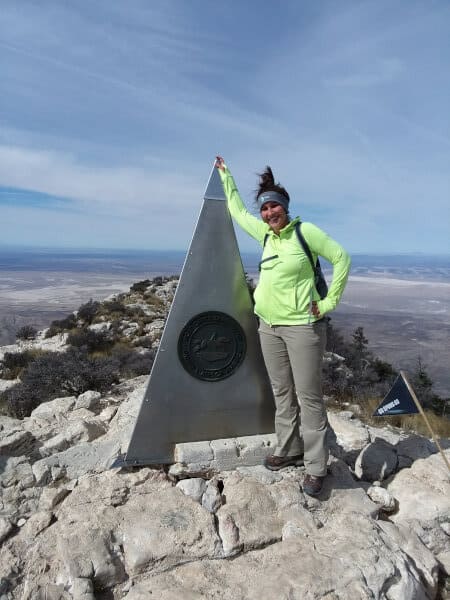 Hiking to the summit of Guadalupe Peak, Texas