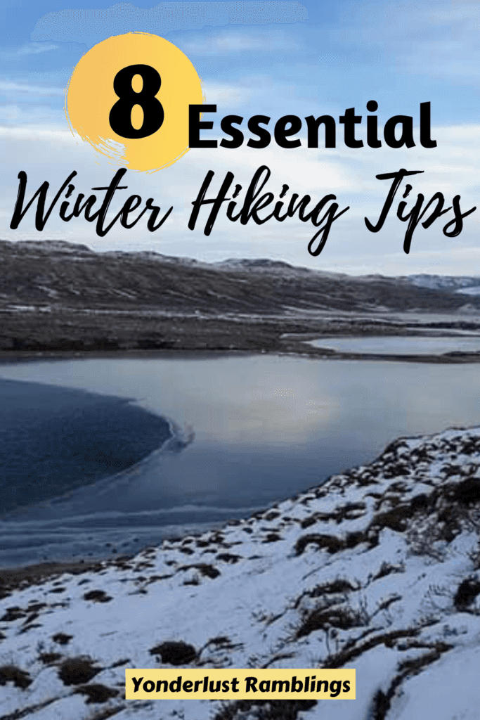 Winter hiking tips include getting the right winter hiking gear