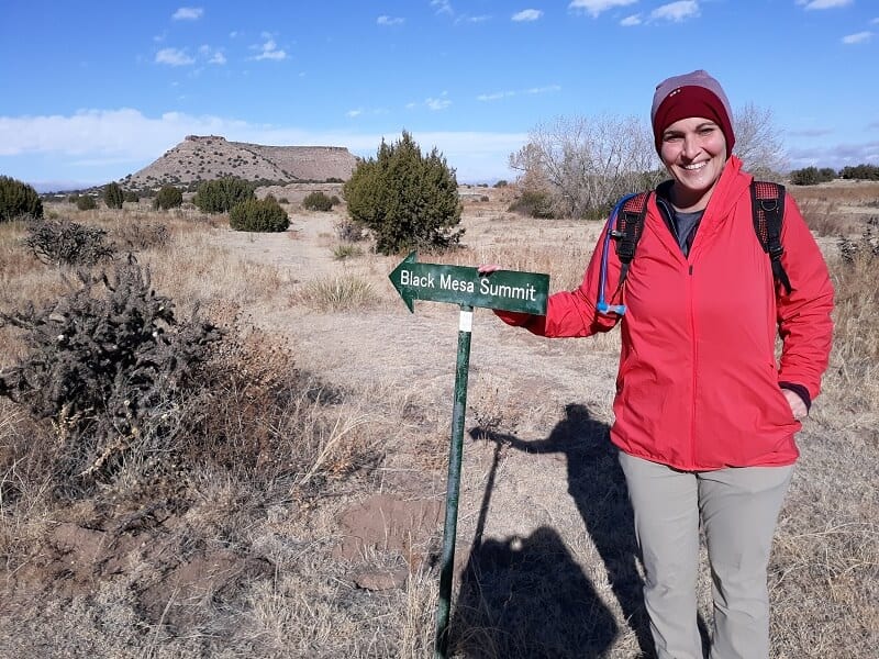 Hiking through the "valleys" of Black Mesa Oklahoma
