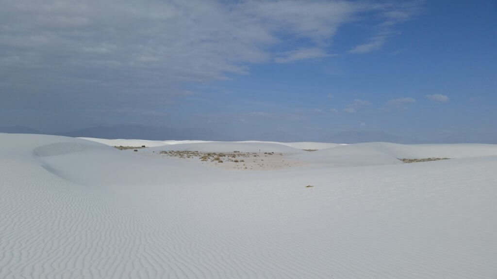 Vast expanses at White Sands National Park