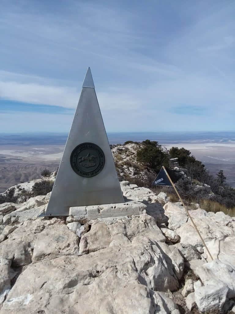 The summit of Guadalupe Peak