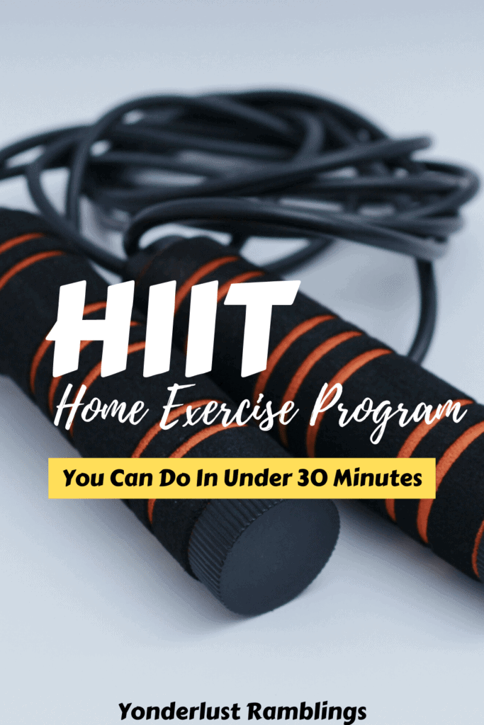 HIIT home exercise program