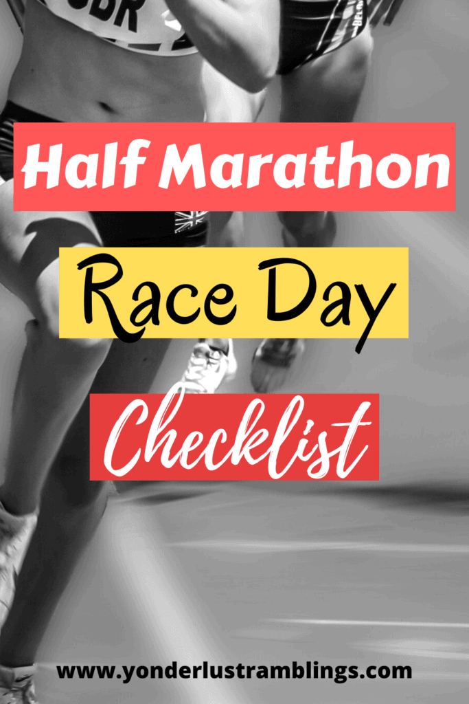 Morning of a half marathon checklist