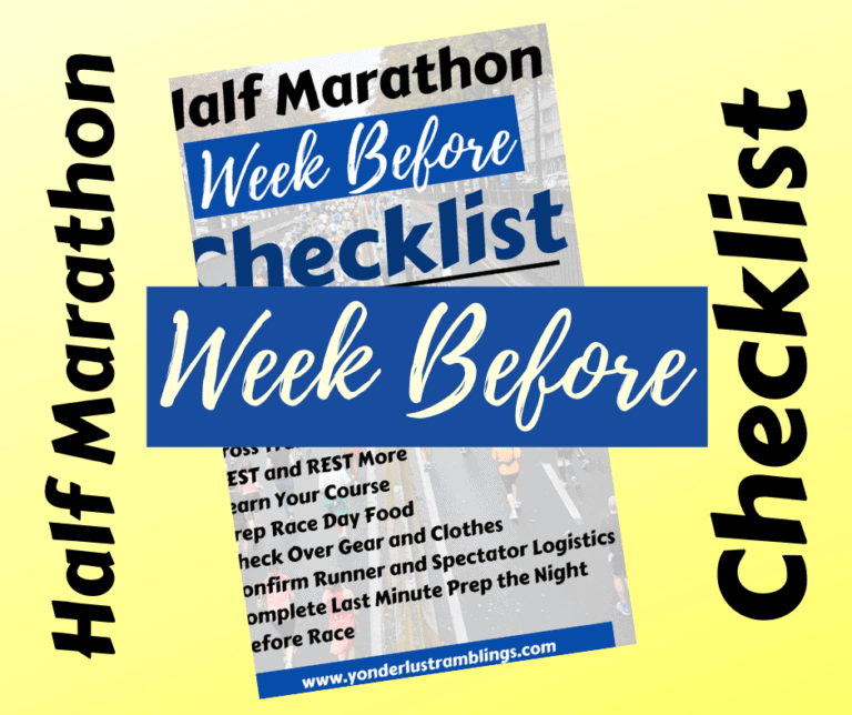A Last Week Before Half Marathon Checklist