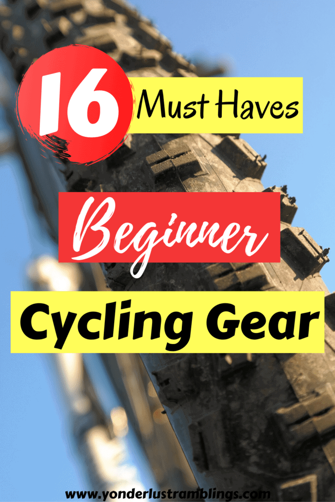Beginner items of cycling gear and cycling accessories