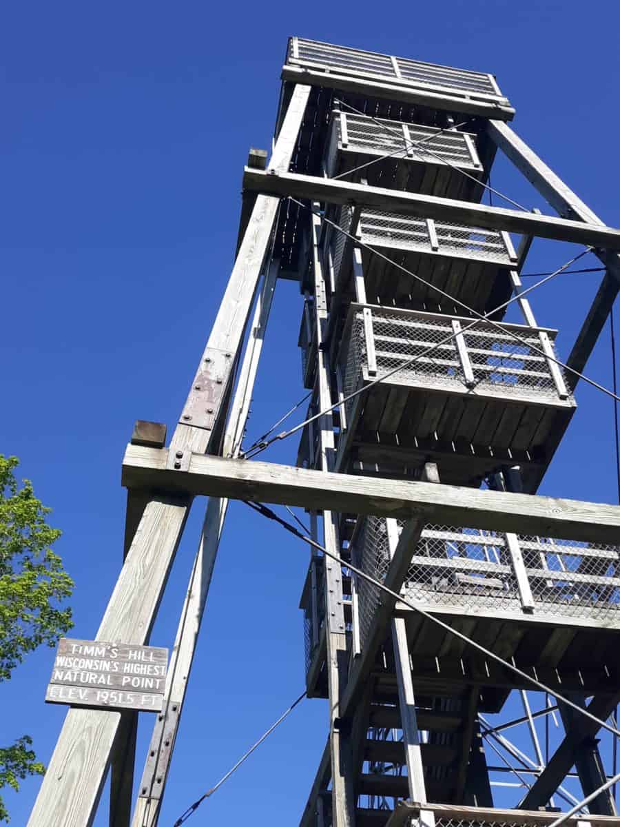 The Timms Hill observation tower