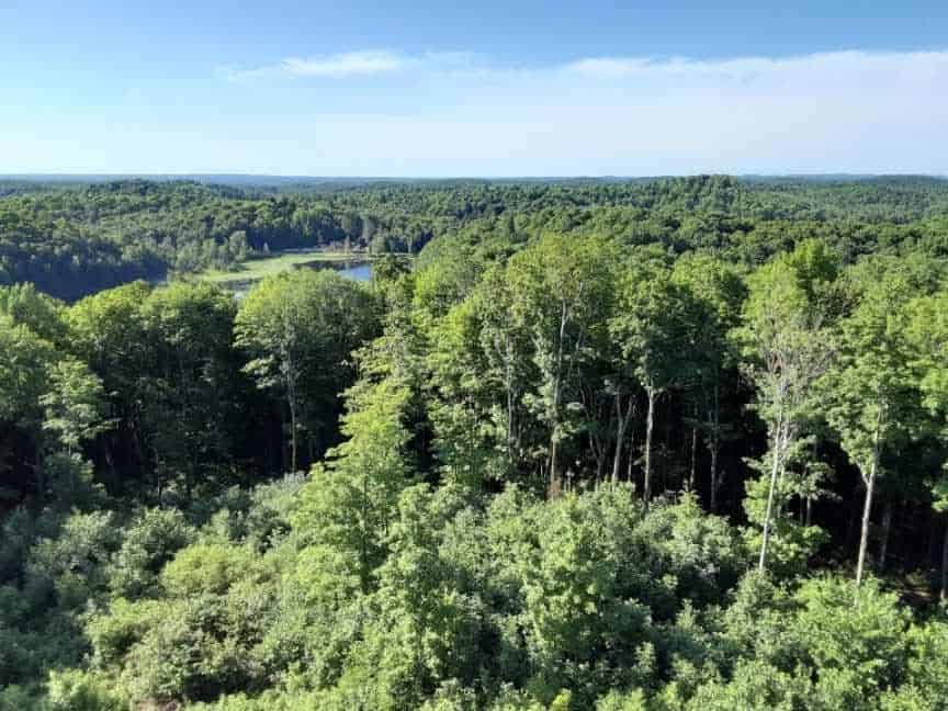 Panoramic views from the highest point in Wisconsin