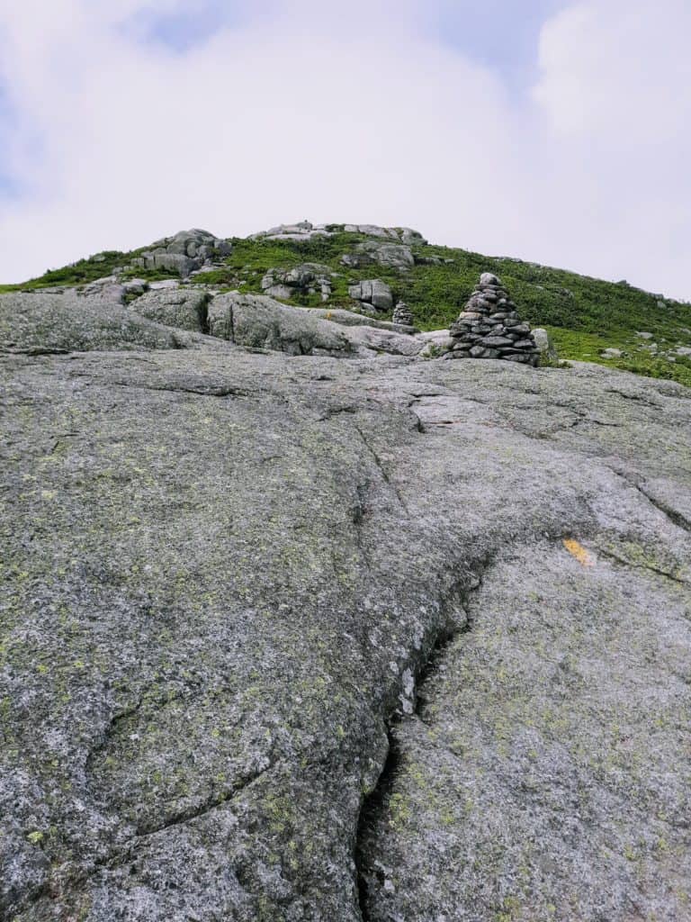 Approaching the summit of Mount Marcy
