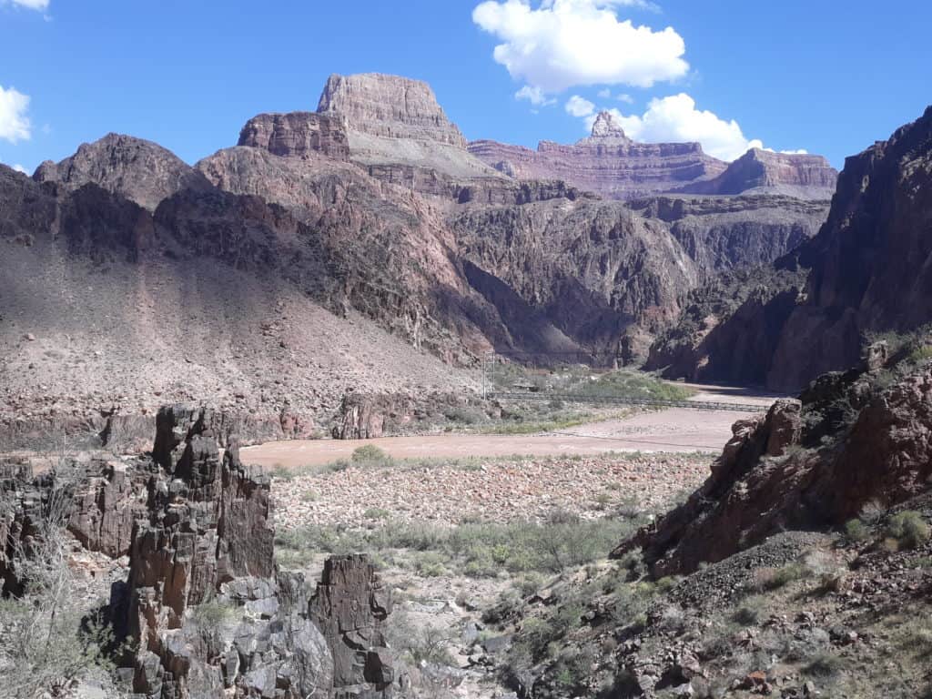 The Colorado River on the Bright Angel Trail