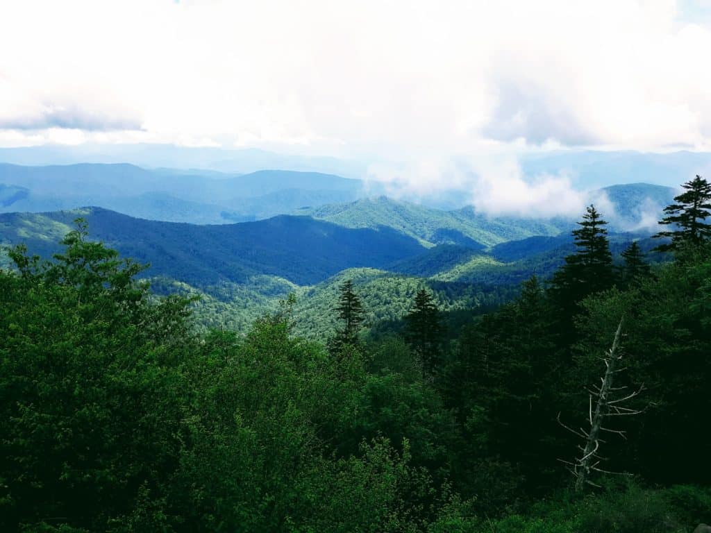 Views from Clingmans Dome Tennessee