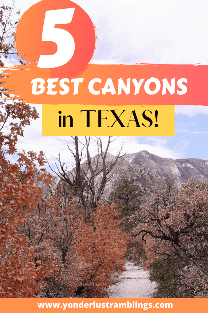 The best canyons in Texas