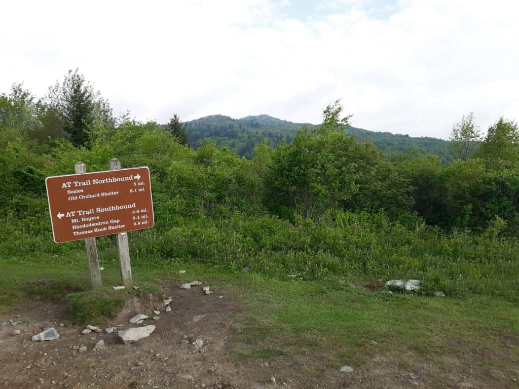 Plentiful signage indicating the Appalachain Trail
