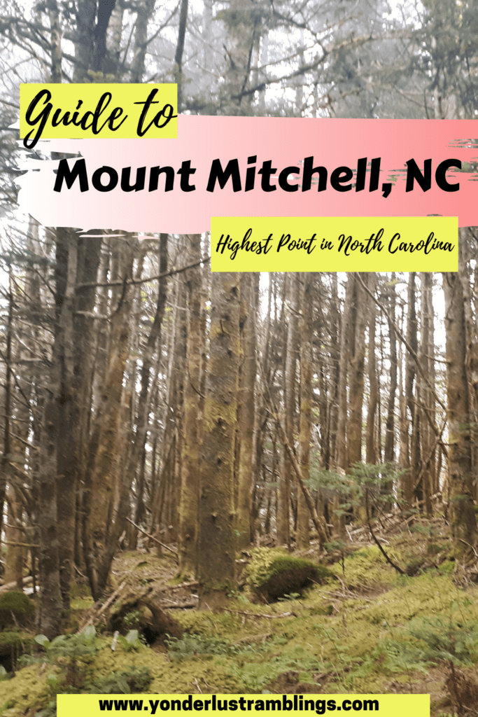 Highest mountain in North Carolina, Mount Mitchell NC
