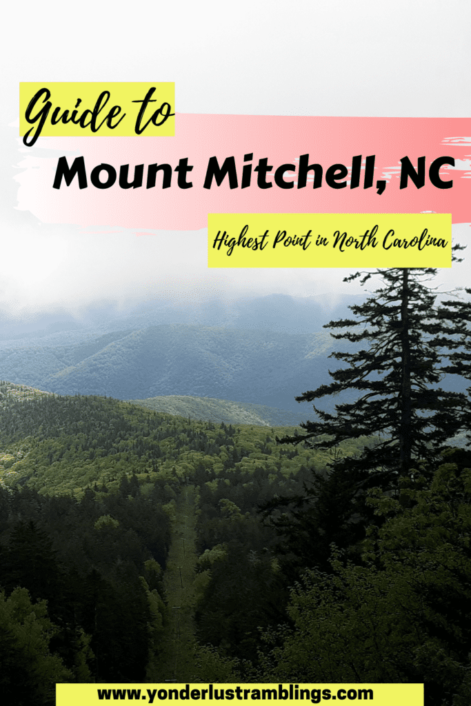 HIghest mountain in North Carolina, Mount Mitchell NC