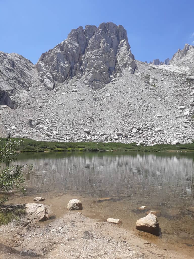 Water is surprisingly frequent in the higher altitudes on Mt. Whitney