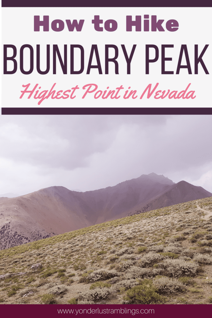 The Boundary Peak hike