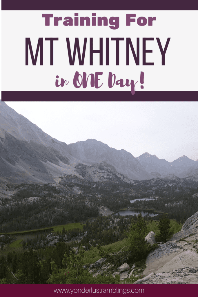 Training for Mt Whitney in one day