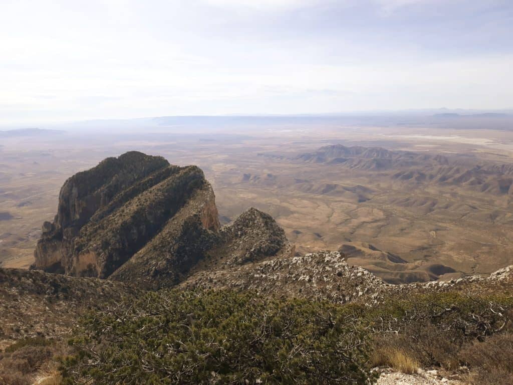 The summit of El Capitan in Guadalupe Mountains National Park