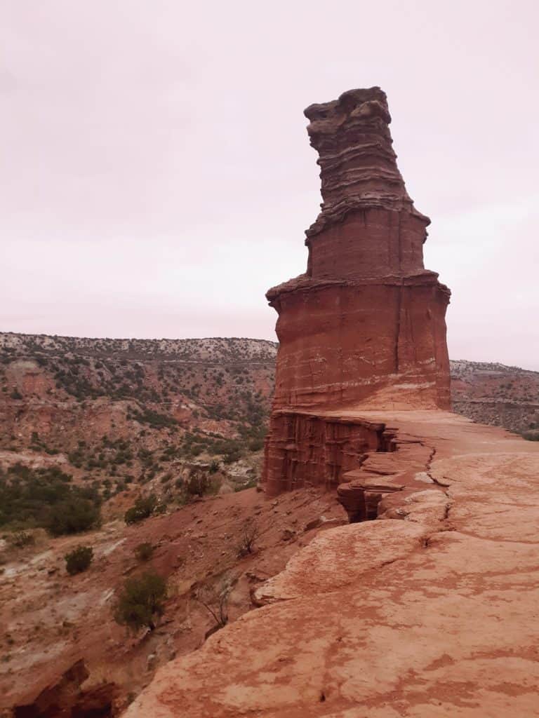 Lighthouse Rock on the Lighthouse Trail in Palo Duro Canyon State Park