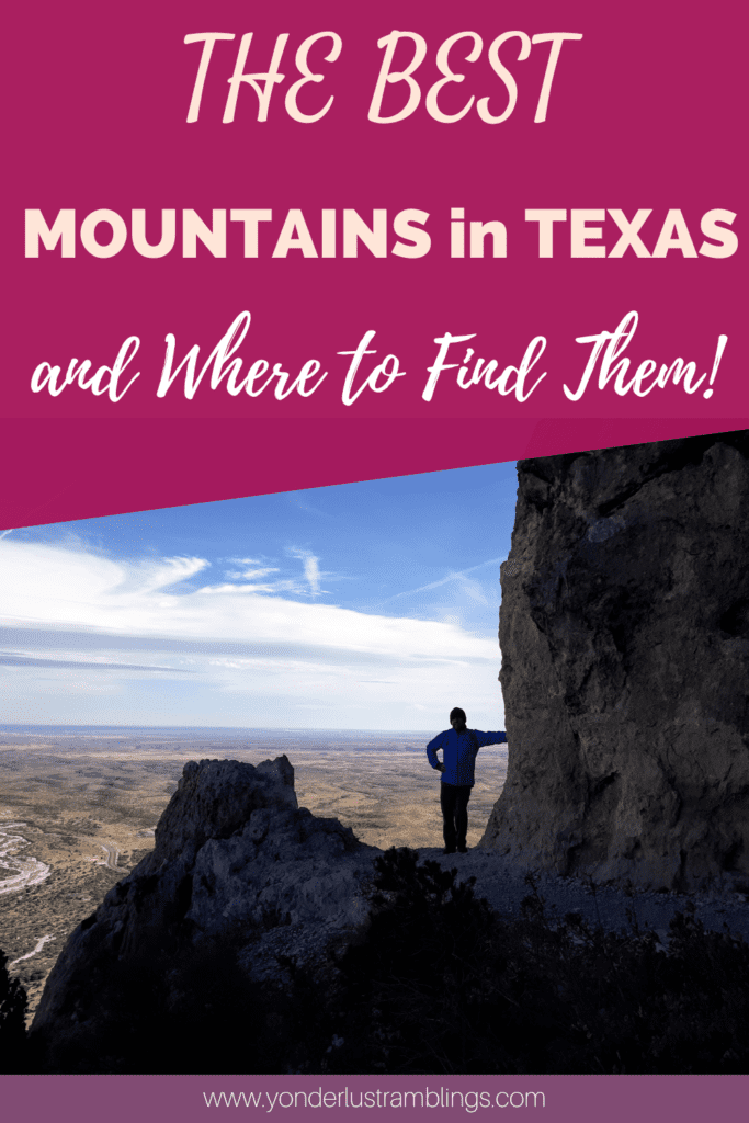 The location of the best mountains in Texas