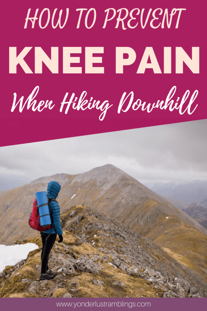 How to prevent knee pain when hiking downhill