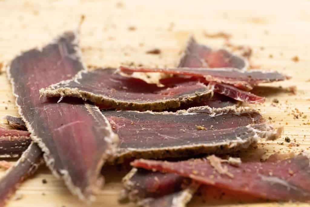 Beef jerky is one of the classics of best hiking snacks