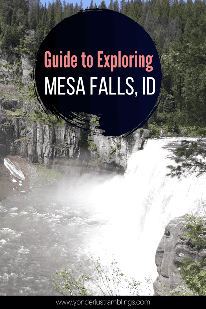 Mesa Falls near Ashton Idaho
