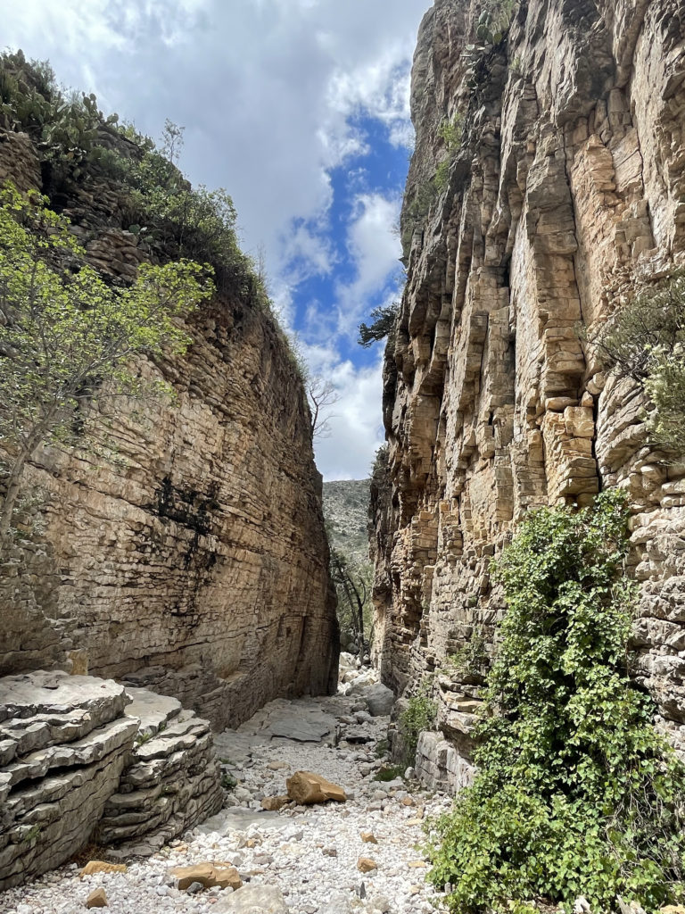 The Devils Hall Trail is one of the best hiking trails in Guadalupe Mountains National Park