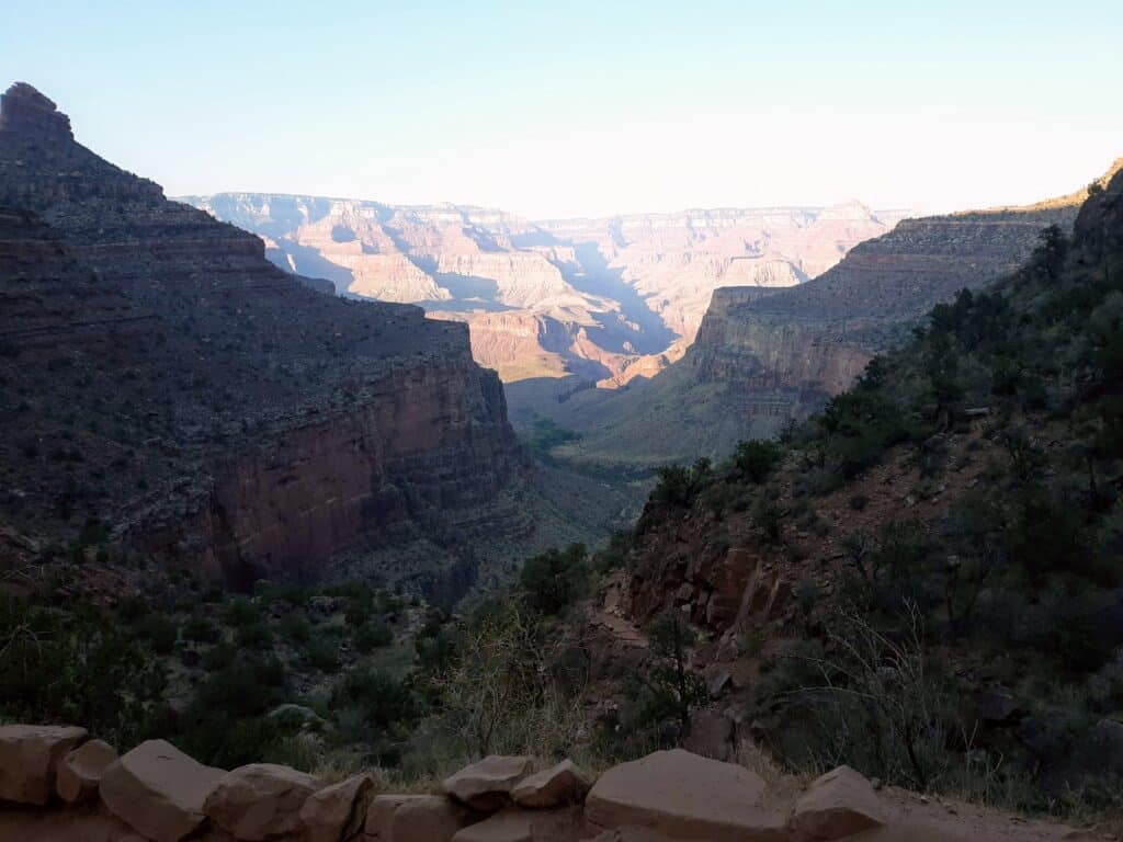 The Bright Angel Trail in Grand Canyon