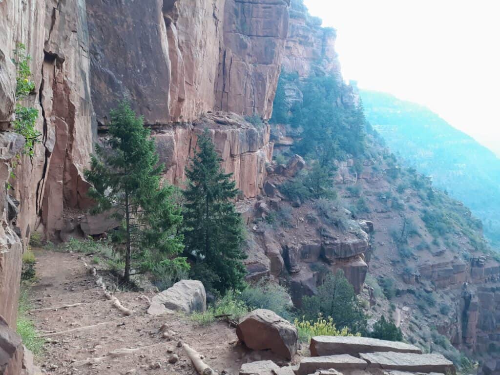 The beginning of the North Kaibab Trail 