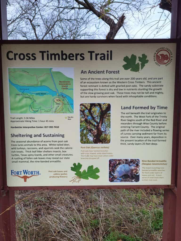 The Crosstimbers Trail at the Fort Worth Nature Center and Refuge