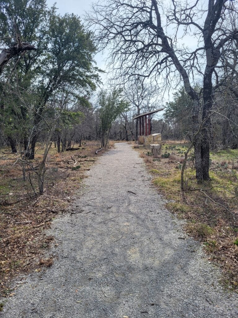 The Limestone Ledge Trail at the Fort Worth Nature Center and Refuge