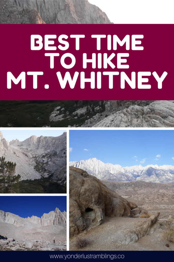 The best time to hike Mt. Whitney in California