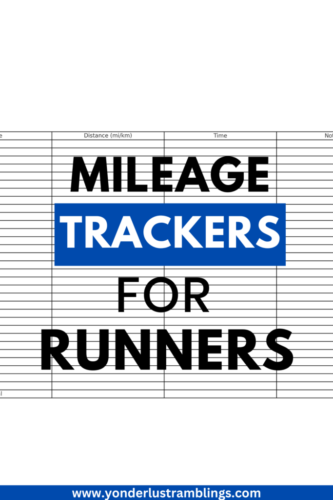 Mileage trackers for runners
