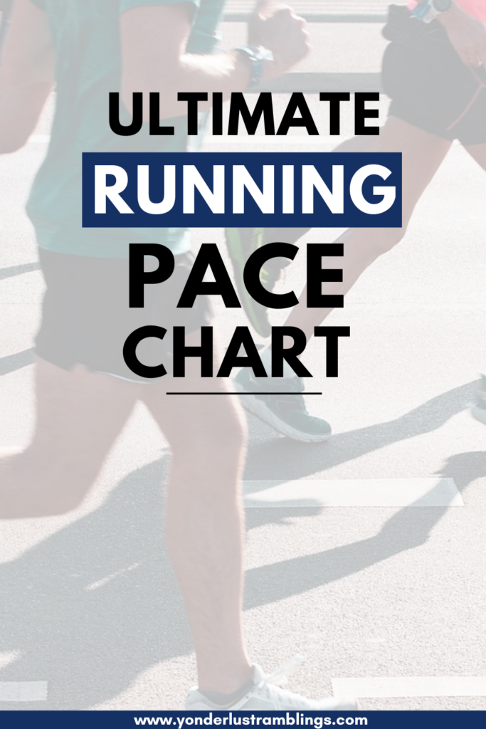 The ultimate running pace chart