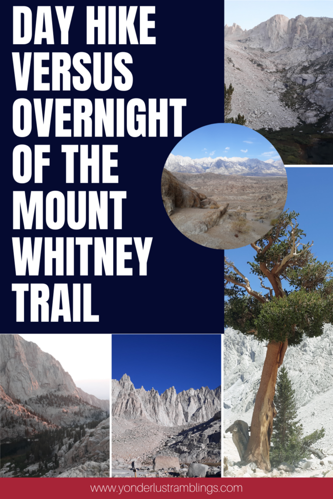 Mt. Whitney day hike versus overnight hike