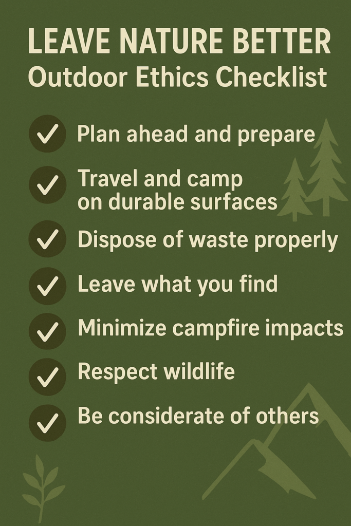 7 principles of Leave No Trace