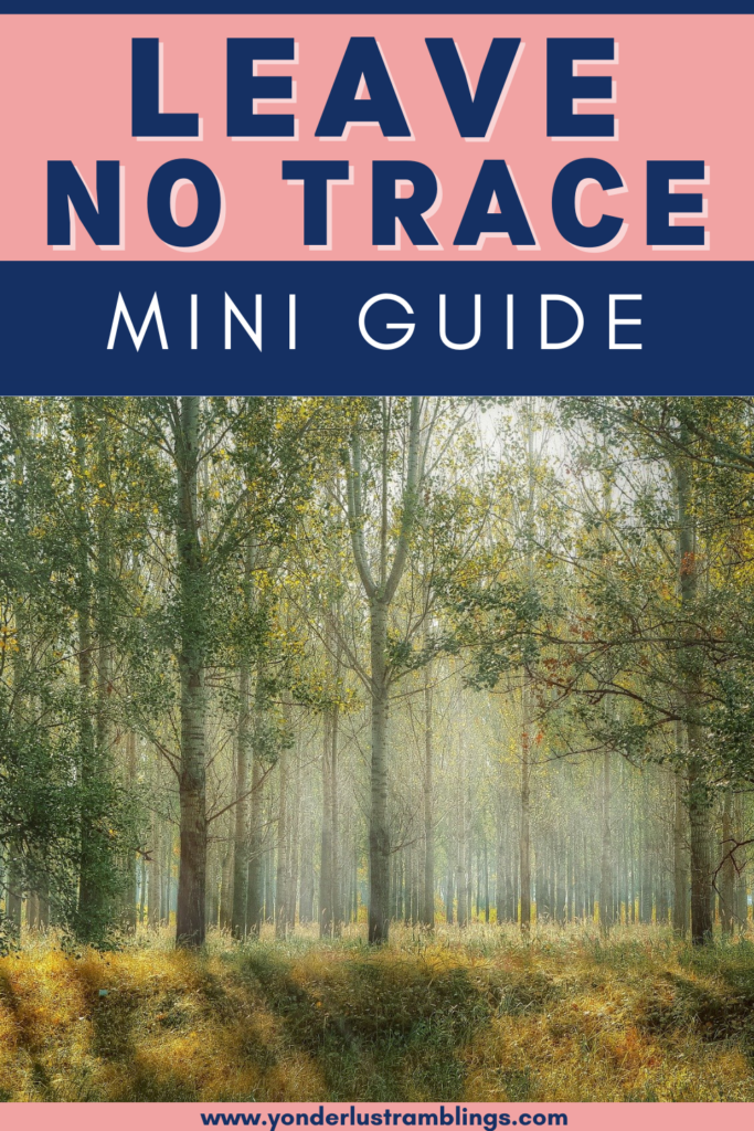 7 steps of the Leave No Trace mini guide
